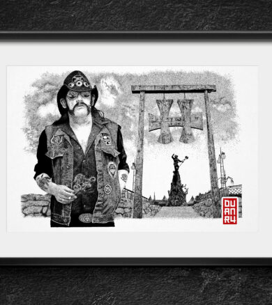 Lemmy_DRAWINGS_framed